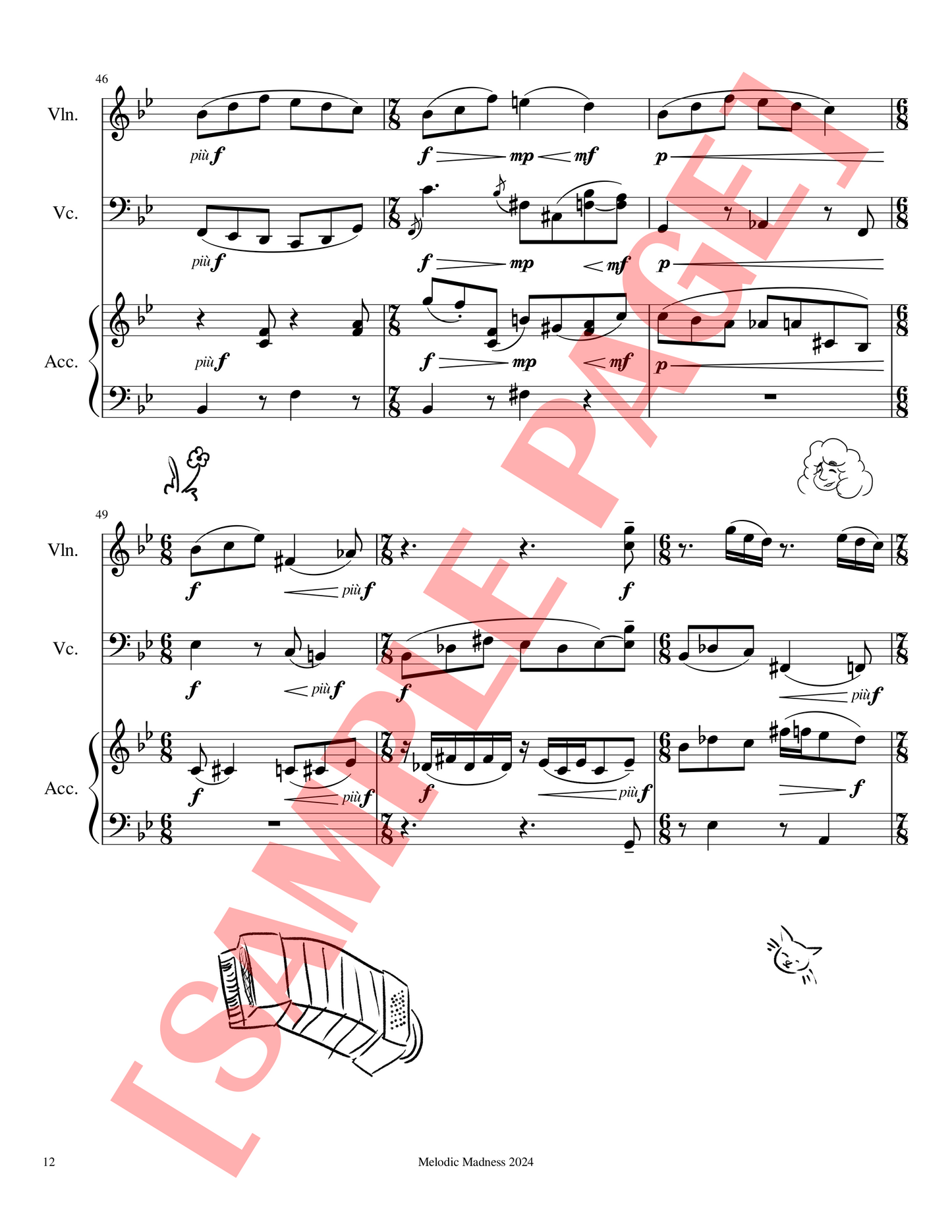 Make Friends With Chicken Op.34 - Sheet Music
