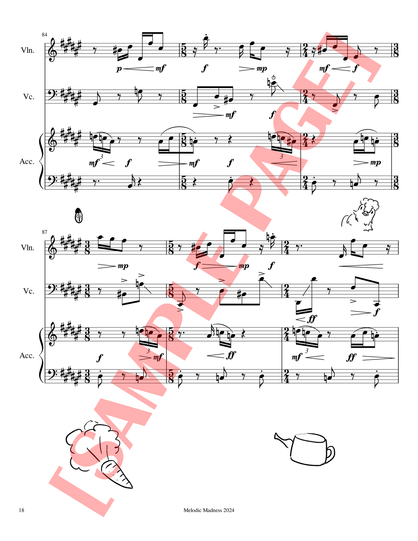 Make Friends With Chicken Op.34 - Sheet Music